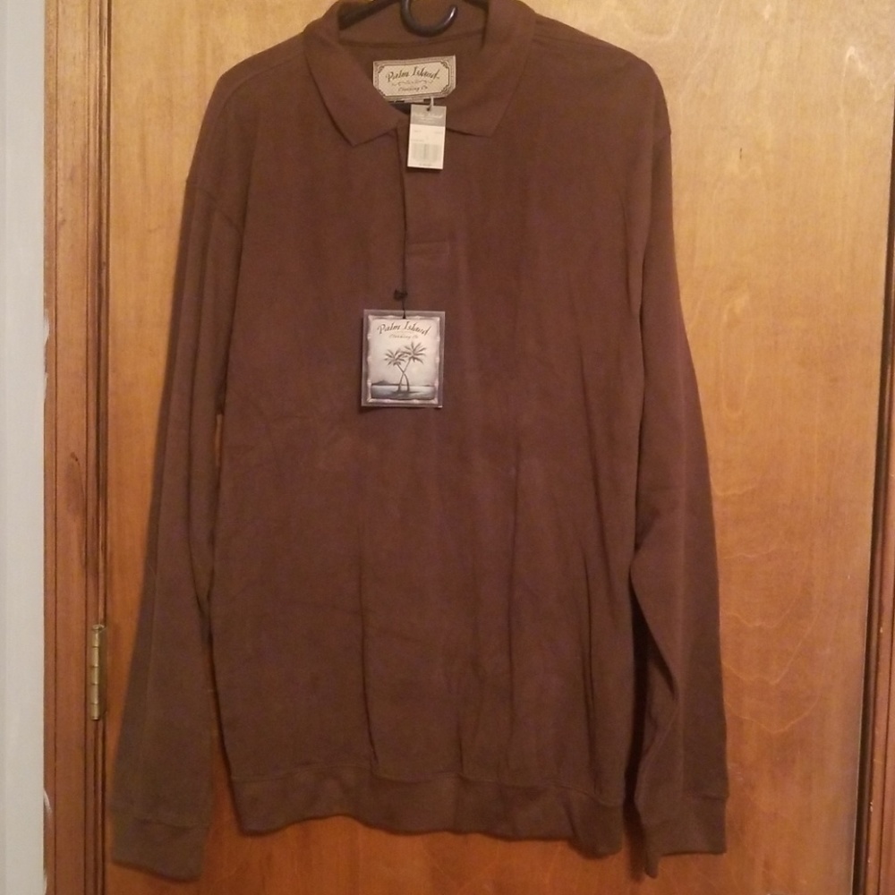 Brown Long Sleeved Button Up